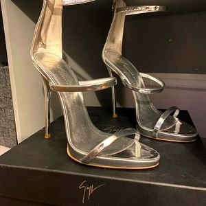 Silver  Guisseppe Zanotti Harmony Women Heels